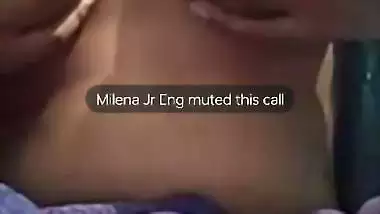 Famous mallu girlfriend boobs show on video call