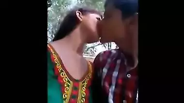 Indian legal age teenager porn video of a college pair having pleasure in a park