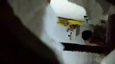 Pervert records porn clip in which takes part naked Indian neighbor