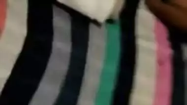 Girl is Desi and man tries to kiss her XXX lips in camera in bed