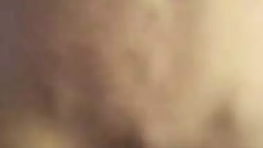 Girl in the reverse cowgirl position in the Tamil sex video