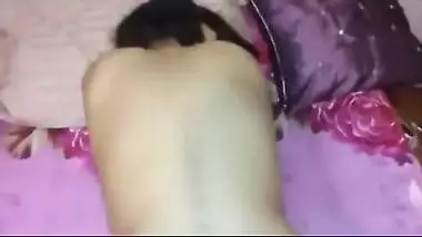 Homemade Indian sex XXX video of big-boobed aunty with young guy MMS