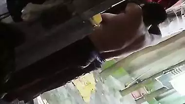 Son captures mom bathing in open backyard viral MMS