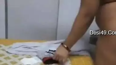 Most Demanded Sexy Priya Bhabhi Wearing Cloths Video Record By Hubby