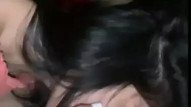 Punjabi girl sucking dick of her BF with cum in mouth