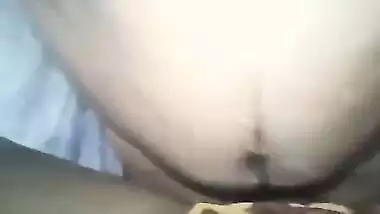 XXX sized penis nails Desi girl's pussy close-up in first-person MMS