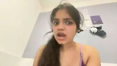 Sexy babe teases her viewers on an adult webcam in NRI porn