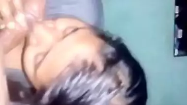 Hungry desi XXX slut gives a wet blowjob to her best friend MMS