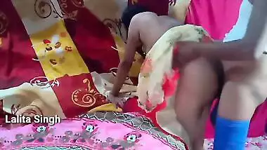 Vicious Desi girl brings XXX partner to the bedroom where they have sex