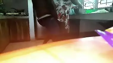 Horny man comes to Indian wife and satisfies XXX needs in the kitchen