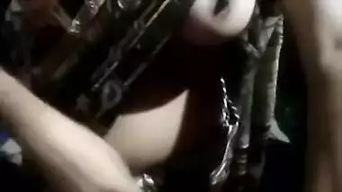 Indian woman's XXX charms have to be flashed so she starts sex show