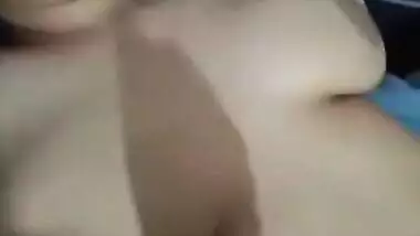 Today Exclusive- Sleeping Wife Boobs Pressing And Nude Video Record By Hubby