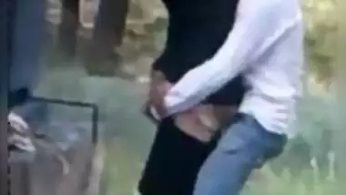 Desi mms sex . Wife cheats on her husband outdoor while he sleep