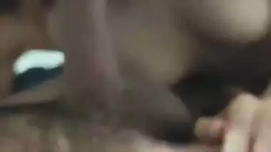 Sexy babe sucks lover’s dick and fucks in the doggy style