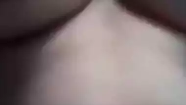 Desi fatty poses for the camera to reveal her big XXX boobs and slit
