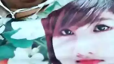 Desi collage girl showing her big boobs selfie cam video