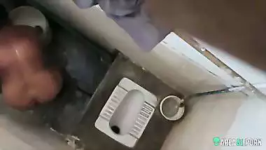 XXX clip of village aunty taking bath in outdoor taken on her son