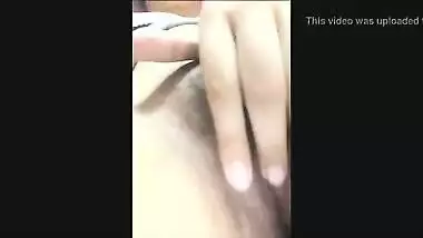 Porn videos of a college girl playing with and satisfying her tight pussy
