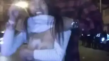 Desi Girl Unwilling Pull Ups of Top To Show Her Boobs To Friends…Hot Boobie