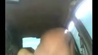 Hardcore outdoor sex scandal of big boobs maid with owner
