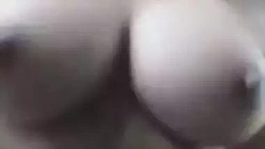 Fair big boobed Indian local girl