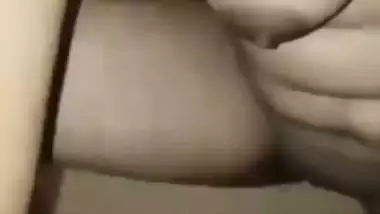Mallu girlfriend pushing dick inside tight vaginal hole