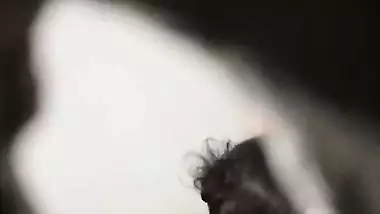 Neighbor wife bath and wearing bra caught through window