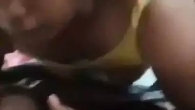 Village lady gives a desi blowjob to her lover