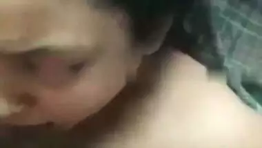 Big boob Kolkata slut gives an Indian blowjob and drinks cum