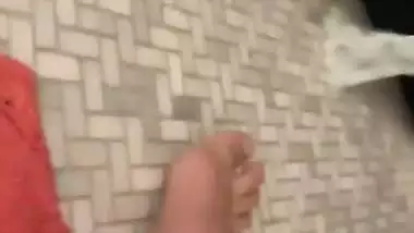 18 year old cutie indian girl touches herself with a stuffed animal in the bathroom