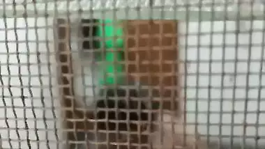 Huge boobs MILF naked in the bathroom viral MMS