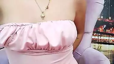 Hot cousin showing her milky white boobs and ass